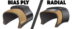 So sánh lốp Bias Ply và Lốp Radial